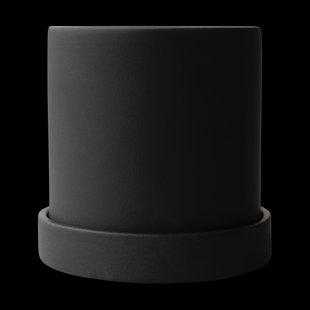 DBKD Grow pot Ø10 cm met schotel Sandy black