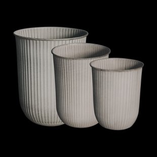 DBKD Out stripe bloempot 3-pack Beige