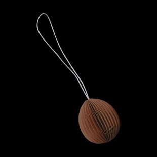 DBKD Ovoid paashanger papier small 4 cm Terracotta