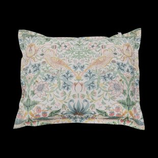 Mille Notti Morris & Co. Strawberry Thief Kussensloop Groen, 50x60 cm