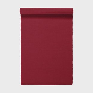 Linum Uni tafelloper 45x150 cm Rood