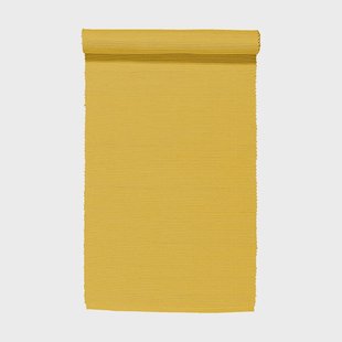 Linum Uni tafelloper 45x150 cm Mosterdgeel