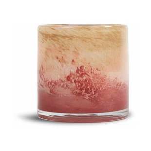 Byon Calore waxinelichtjeshouder XS Ø10 cm Roze-beige-bordeaux