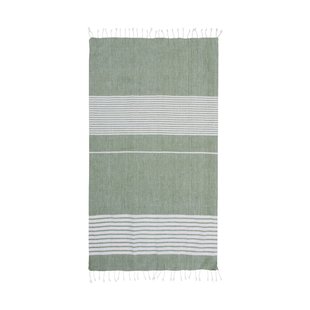Sagaform Ella hamam gestreepte handdoek 90x170 cm Groen Sagaform Ella hamam gestreepte handdoek 90x170 cm Groen