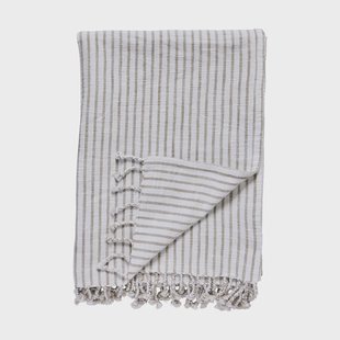 Lene Bjerre Olivia plaid 130x170 cm Off White-Linen