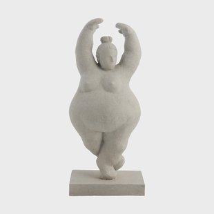 Lene Bjerre Serafina decoratie vrouw pirouette 28 cm Grey