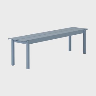 Muuto Linear Steel bank 170x34 cm Pale blue
