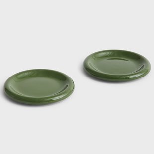 HAY Barro bord Ø18 cm 2-pack Green