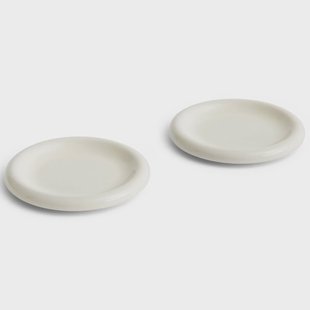 HAY Barro bord Ø18 cm 2-pack Off-white