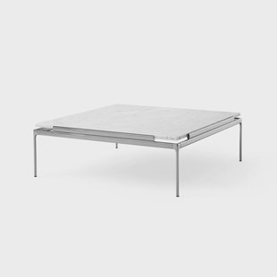 &Tradition Sett LN13 salontafel Bianco carrara-dark chrome