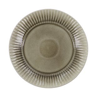 House Doctor Pleat dinerbord Ø27 cm Grijsbruin