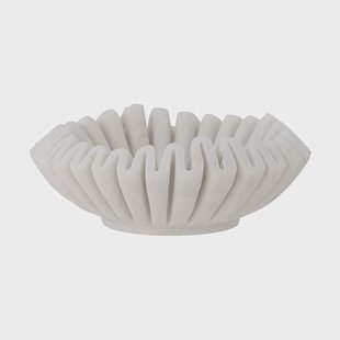 Bloomingville Harmonia decoratieschaal Ø17 cm White marble