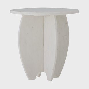 Bloomingville Sendai plantenstandaard Ø30,5x31 cm White marble