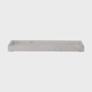 Bloomingville Majsa decoratieplateau 18x38 cm White marble