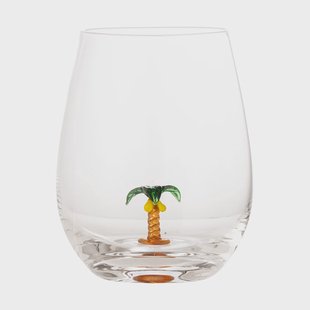 Bloomingville Misa drinkglas 56 cl Clear-palm tree