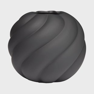 Cooee Design Twist ball vaas 20 cm Black