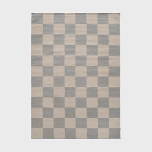 Classic Collection Squares vloerkleed Grijs-beige, 170x230 cm
