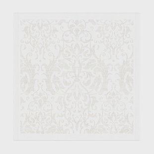 Ekelund Linneväveri Medaljong servet 35x35 cm Wit