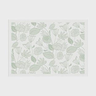 Ekelund Linneväveri Grönska placemat 35x48 cm Groen-wit