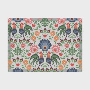 Ekelund Linneväveri Rooster placemat 35x48 cm Multi