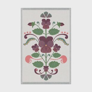 Ekelund Linneväveri Lindas viol keukenhanddoek 40x60 cm Lila-grijs