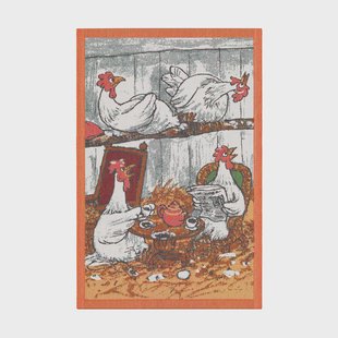 Ekelund Linneväveri Pettson & Findus keukenhanddoek multi 40x60 cm Koffiekransje