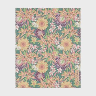 Ekelund Linneväveri Flores deken 140x170 cm Multi