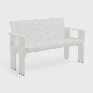 HAY Crate Dining Bench bank gelakt sparrenhout White