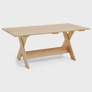 HAY Crate Dining Table tafel 180x89,5 cm gelakt sparrenhout Helder