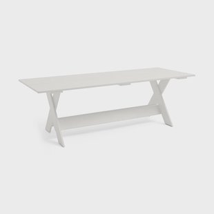 HAY Crate Dining Table tafel 230x89,5 cm gelakt sparrenhout White