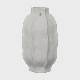 ERNST Ernst vaas steen Ø13x22 cm Natuurwit