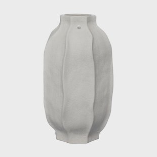 ERNST Ernst vaas steen Ø18x30 cm Natuurwit