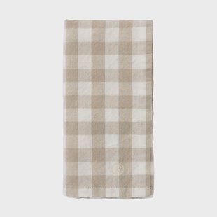 ERNST Ernst geruite servet 40x40 cm Beige-wit