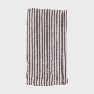 ERNST Ernst servet smal gestreept 40x40 cm Bruin-wit