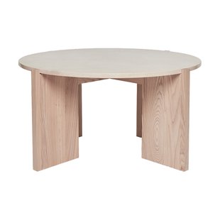 OYOY Lune marmeren salontafel Ø84 cm Natuur-wit OYOY Lune marmeren salontafel Ø84 cm Natuur-wit