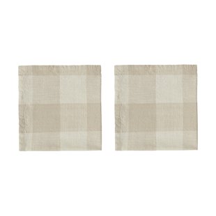 OYOY Chess servetten 2-pack Clay