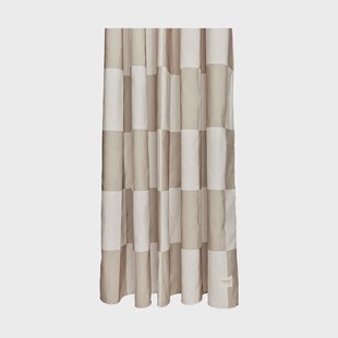 OYOY Chess  douchegordijn 180x180 cm Clay-offwhite