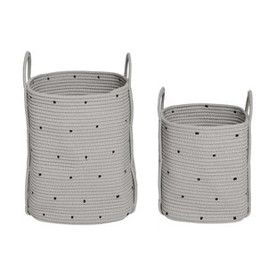OYOY Dot opbergmand 2-pack Clay