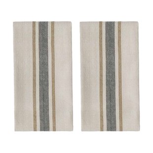 OYOY Linu keukenhanddoek 2-pack Black