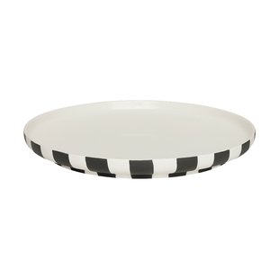 OYOY Toppu dinerbord Ø26,5 cm Black-white