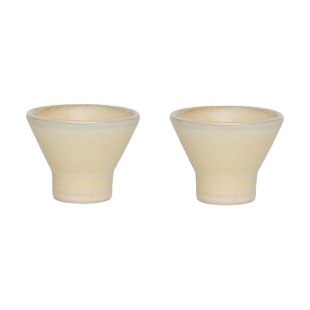 OYOY Yuka eierdopje 2-pack Butter