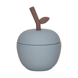 OYOY Apple potje met deksel Dusty Blue