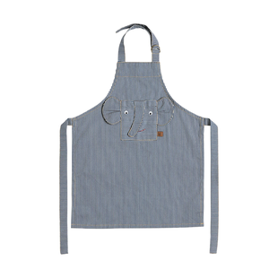 OYOY Striped denim elephant schort Blue