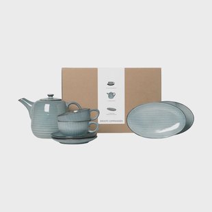 Broste Copenhagen Nordic Sea theeservies voor twee 5-delig