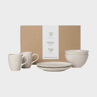 Broste Copenhagen Nordic Vanilla ontbijtset voor twee 6-delig