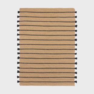 Broste Copenhagen Ezra vloerkleed 140x200 cm Natural-black