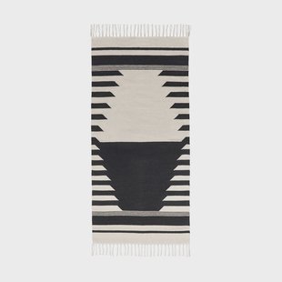 Broste Copenhagen Iselin vloerkleed 70x140 cm Black-off white