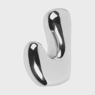 Broste Copenhagen Roberta haak 10x6 cm Silver finish