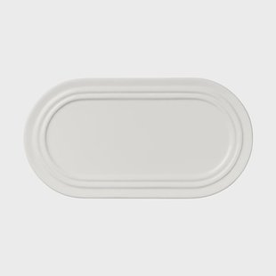 Broste Copenhagen Stevns bord ovaal 27,5 cm Chalk white