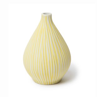 Lindform Kobe vaas Yellow stripe
